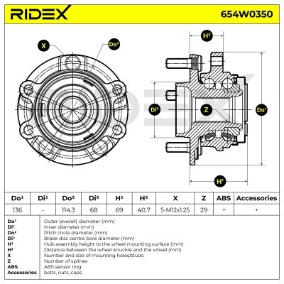Wheel Bearing RIDEX 654W0350 654W0350 - photo 5