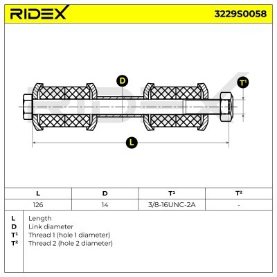 Stabilizer Link RIDEX 3229S0058 3229S0058 - photo 6