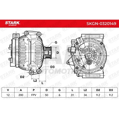 Alternator Stark SKGN-0320149 SKGN-0320149 - photo 8