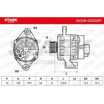 Alternator Stark SKGN-0321057 SKGN-0321057 - photo 7