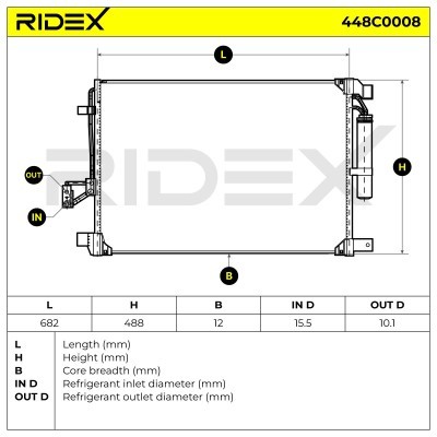 A/C condenser 448C0008 - photo 9