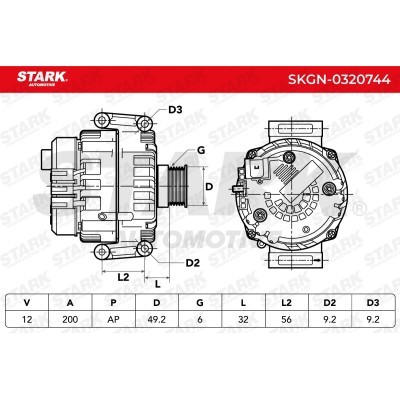 Alternator Stark SKGN-0320744 SKGN-0320744 - photo 6