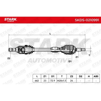 Drive Shaft Stark SKDS-0210991 SKDS-0210991 - photo 7