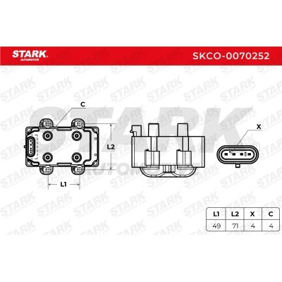 Ignition Coil Stark SKCO-0070252 SKCO-0070252 - photo 4