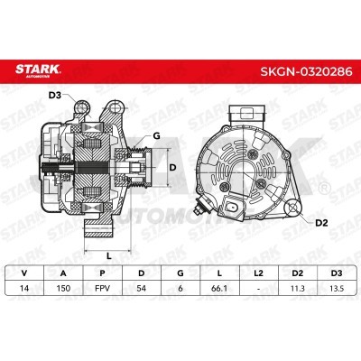 Alternator Stark SKGN-0320286 SKGN-0320286 - photo 7
