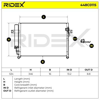 A/C condenser 448C0115 - photo 6