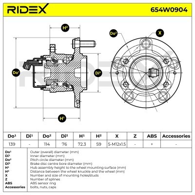 Wheel Bearing RIDEX 654W0904 654W0904 - photo 5