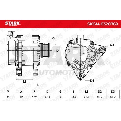 Alternator Stark SKGN-0320769 SKGN-0320769 - photo 6