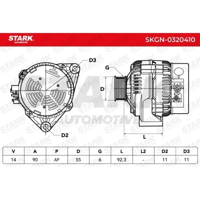 Alternator Stark SKGN-0320410 SKGN-0320410 - photo 3