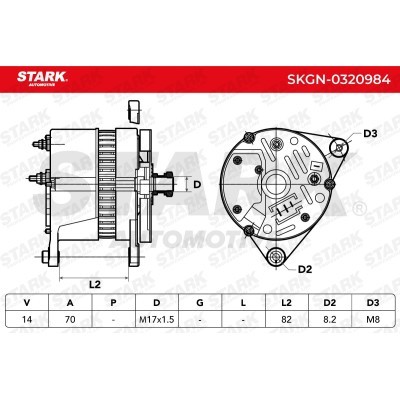 Alternator Stark SKGN-0320984 SKGN-0320984 - photo 5