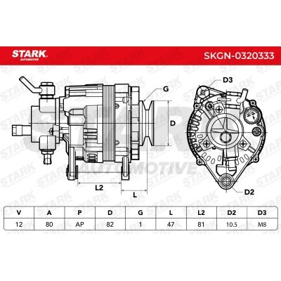 Alternator Stark SKGN-0320333 SKGN-0320333 - photo 7