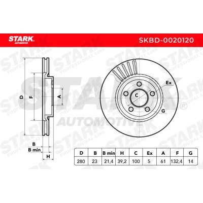 Brake Disc Stark SKBD-0020120 SKBD-0020120 - photo 7
