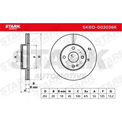 Brake Disc Stark SKBD-0020366 SKBD-0020366 - photo 5