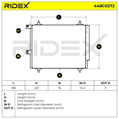 A/C condenser 448C0272 - photo 4