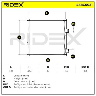 A/C condenser 448C0021 - photo 7