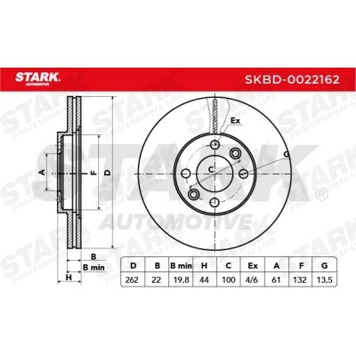 Brake Disc Stark SKBD-0022162 SKBD-0022162 - photo 5