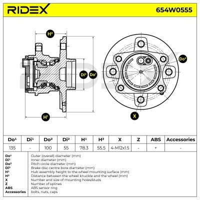Wheel Bearing RIDEX 654W0555 654W0555 - photo 5