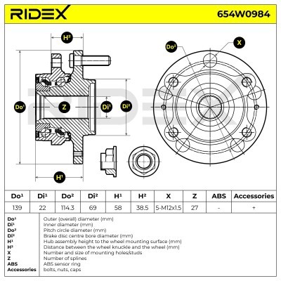 Wheel Bearing RIDEX 654W0984 654W0984 - photo 7