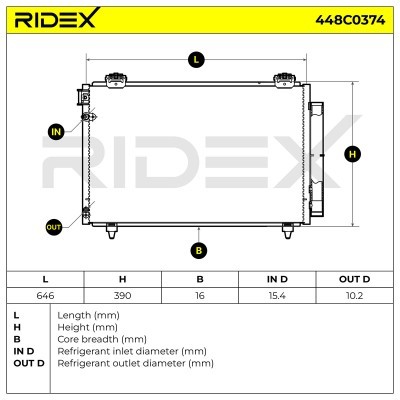 A/C condenser 448C0374 - photo 9