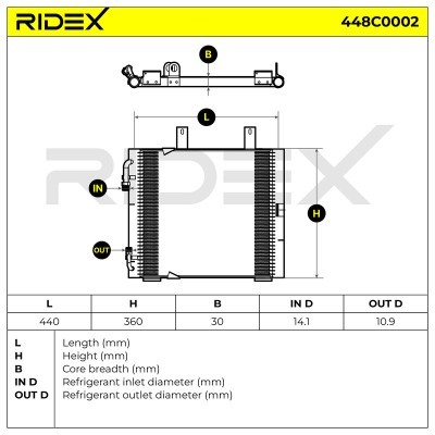 A/C condenser 448C0002 - photo 8