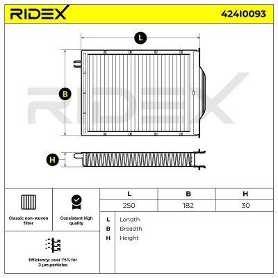 Cabin Air Filter RIDEX 424I0093 424I0093 - photo 6