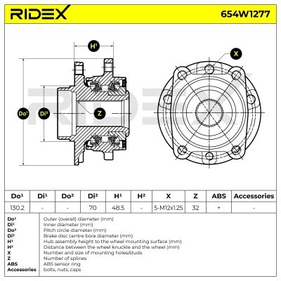 Wheel Bearing RIDEX 654W1277 654W1277 - photo 6