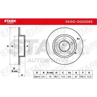 Brake Disc Stark SKBD-0020085 SKBD-0020085 - photo 7