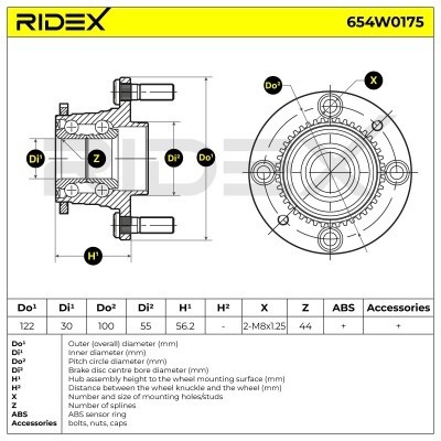 Wheel Bearing RIDEX 654W0175 654W0175 - photo 6
