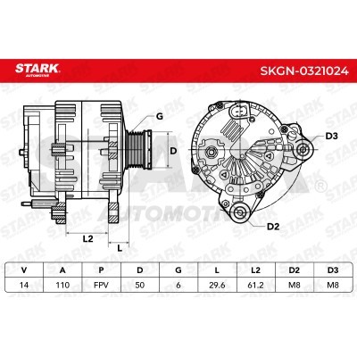 Alternator Stark SKGN-0321024 SKGN-0321024 - photo 7
