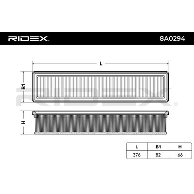 Air Filter RIDEX 8A0294 8A0294 - photo 3
