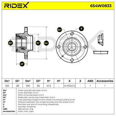 Wheel Bearing RIDEX 654W0833 654W0833 - photo 7