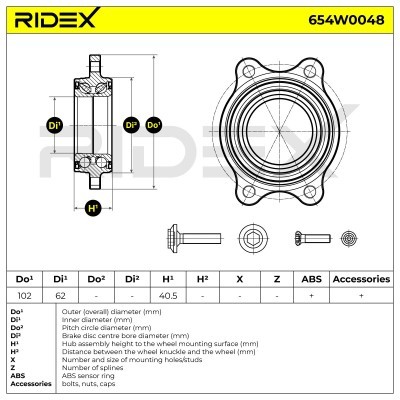 Wheel Bearing RIDEX 654W0048 654W0048 - photo 5