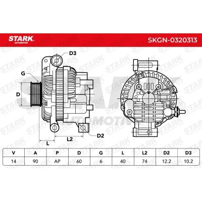 Alternator Stark SKGN-0320313 SKGN-0320313 - photo 6