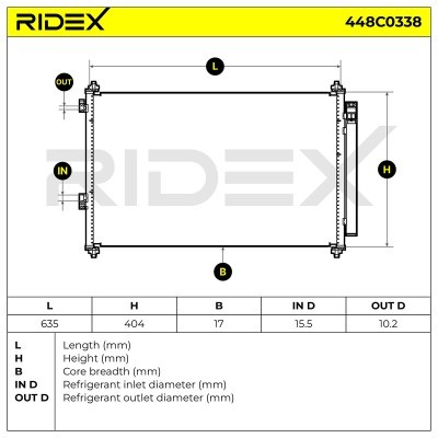A/C condenser 448C0338 - photo 6