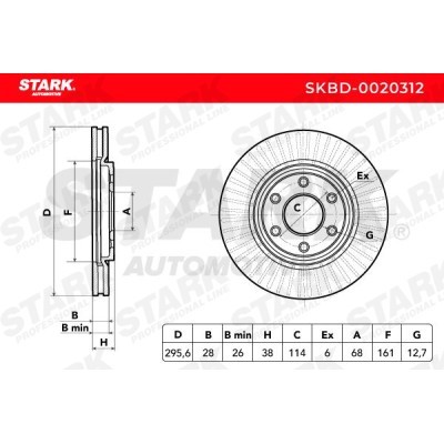 Brake Disc Stark SKBD-0020312 SKBD-0020312 - photo 5