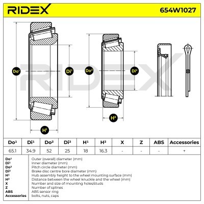 Wheel Bearing RIDEX 654W1027 654W1027 - photo 6