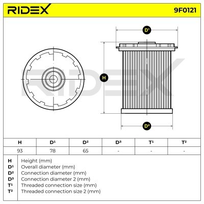 Fuel Filter RIDEX 9F0124 9F0124 - photo 6