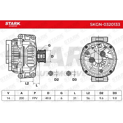 Alternator Stark SKGN-0320133 SKGN-0320133 - photo 7