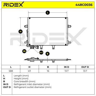 A/C condenser 448C0036 - photo 7