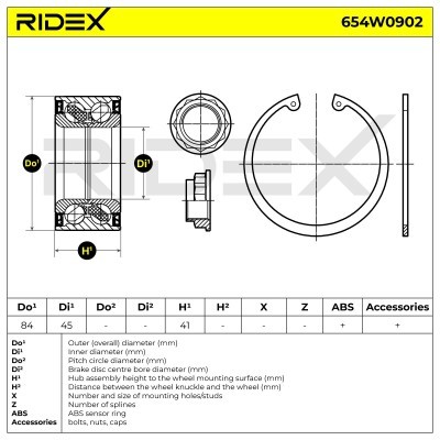 Wheel Bearing RIDEX 654W0902 654W0902 - photo 6