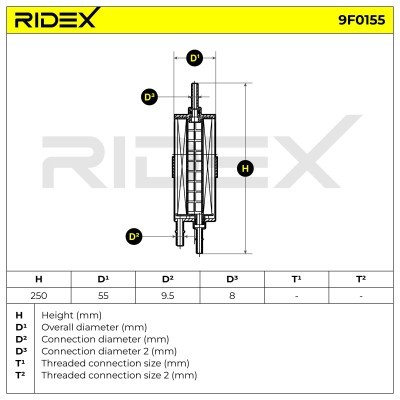 Fuel Filter RIDEX 9F0155 9F0155 - photo 4