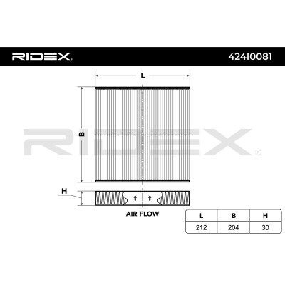 Cabin Air Filter RIDEX 424I0081 424I0081 - photo 4