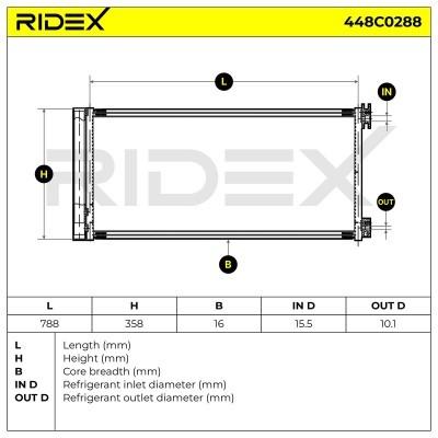 A/C condenser 448C0288 - photo 4