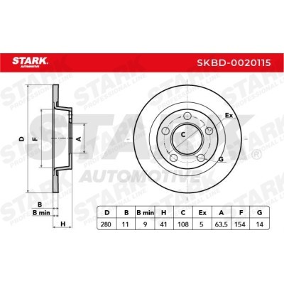 Brake Disc Stark SKBD-0020115 SKBD-0020115 - photo 5