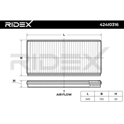 Cabin Air Filter RIDEX 424I0316 424I0316 - photo 6
