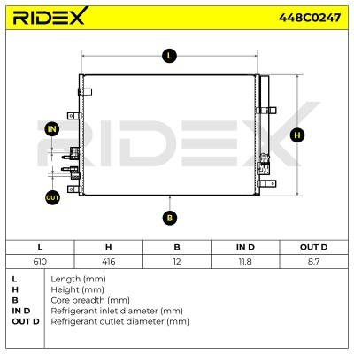 A/C condenser 448C0247 - photo 5
