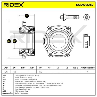 Wheel Bearing RIDEX 654W0214 654W0214 - photo 5