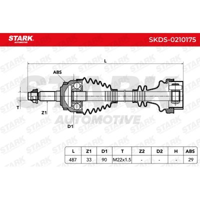 Drive Shaft Stark SKDS-0210175 SKDS-0210175 - photo 4