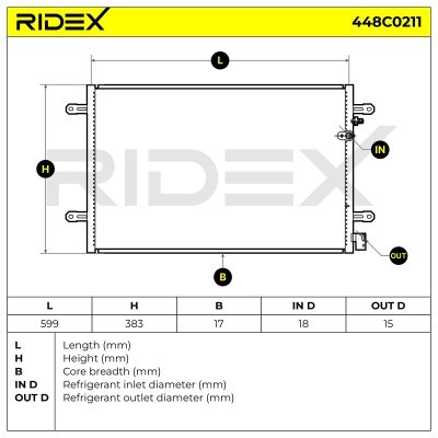 A/C condenser 448C0211 - photo 5