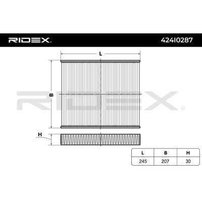 Cabin Air Filter RIDEX 424I0287 424I0287 - photo 2